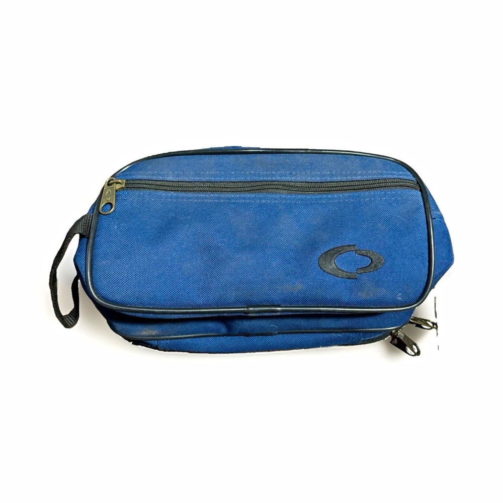 Oakley Blue/Black Toiletry Dopp Kit Travel Bag Organizer Case Zip Pouch